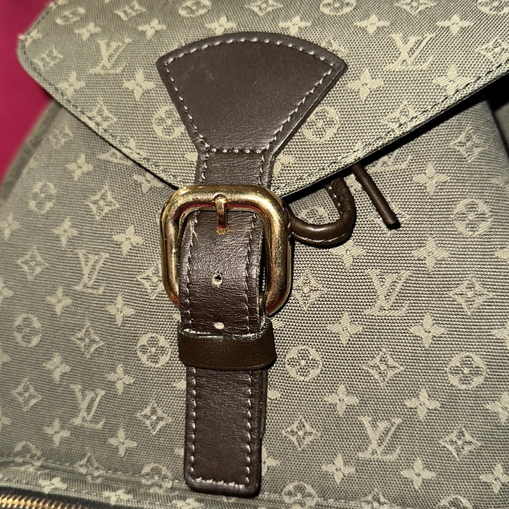 Louis Vuitton khaki mini Lin montsouris GM backpack travel school bag - Picture 8 of 16
